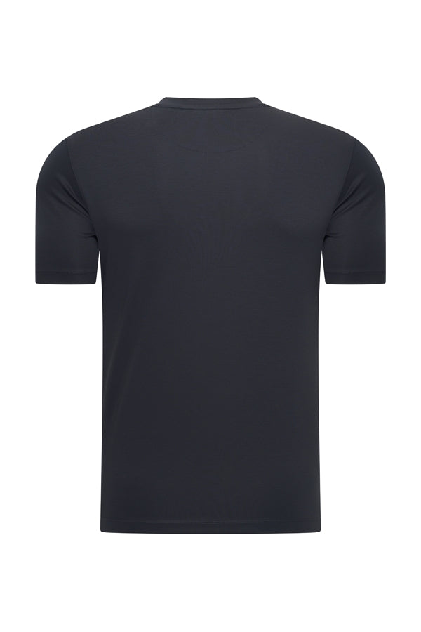 Navy Blue Mercerized T-Shirt