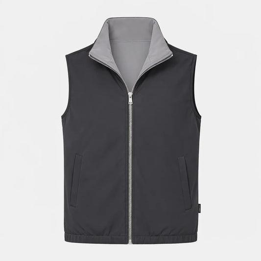 Dark Grey / Elephant Grey Reversible Gilet