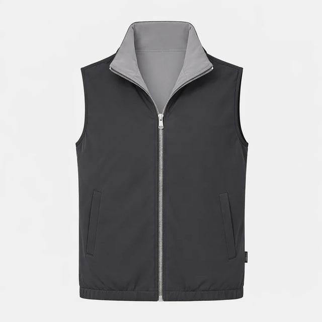 Dark Grey / Elephant Grey Reversible Gilet