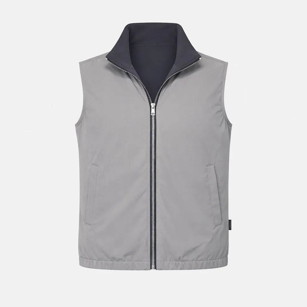 Dark Grey / Elephant Grey Reversible Gilet