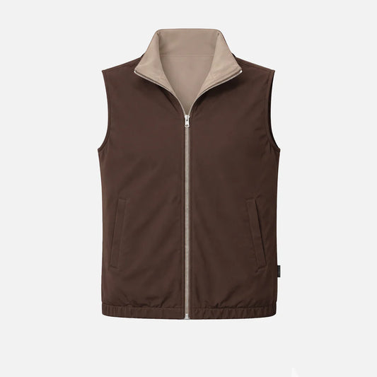 Espresso / Taupe Reversible Gilet