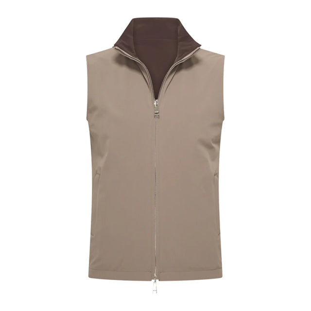 Espresso / Taupe Reversible Gilet